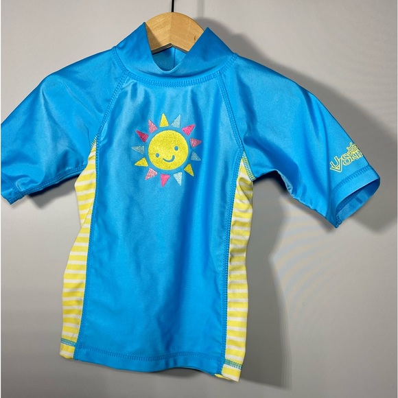 UV Skinz UPF 50+ Rash Guard Stripes and Sun Print size 2T - Picture 7 of 7